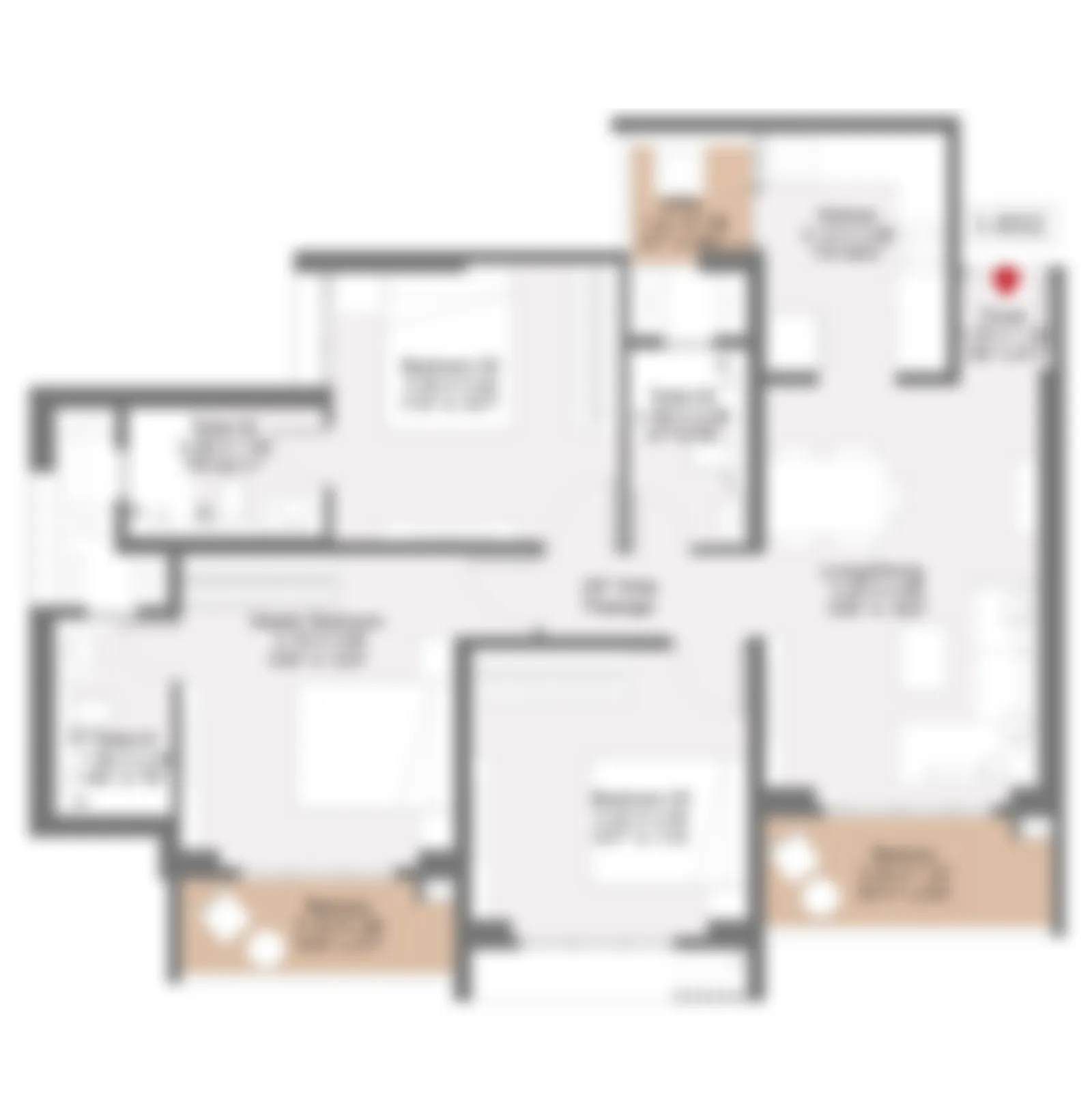 Arkade Evoke 3 BHK Layout